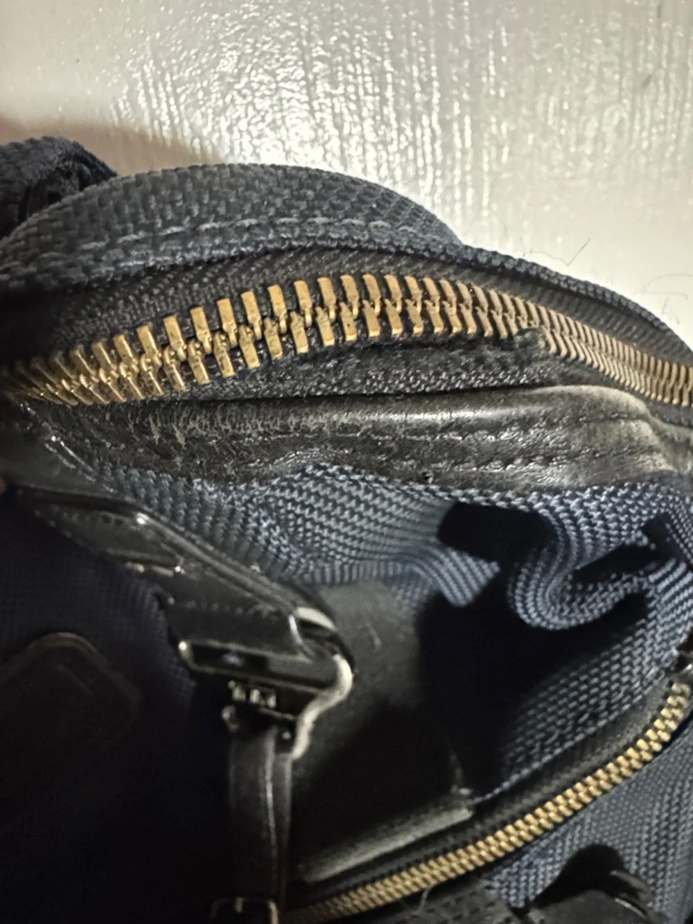 Tumi Alpha Bravo Knox backpack navy blue w flaw